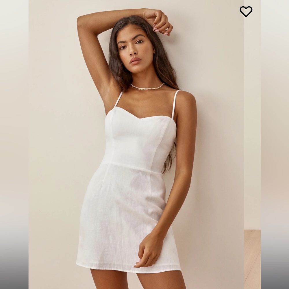 Green Reformation Roarke Linen Dress